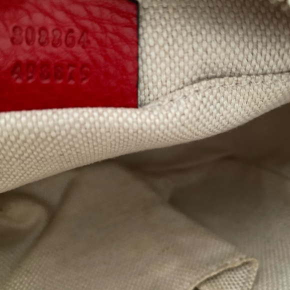 AUTHENTIC GUCCI SOHO DISCO RED SMALL CAMERA CROSSBODY BAG - Picture 8 of 10